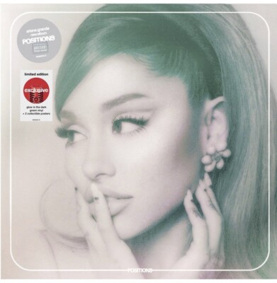 ARIANA GRANDE POSITIONS Glow in the Dark GREEN VINYL LP Brand New