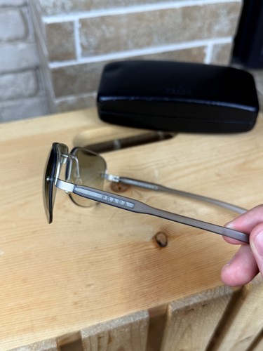 Vintage Prada Gray Aviator Sunglasses - Picture 5 of 15