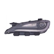 DRIVER SIDE HALOGEN HEAD LIGHT ASSEMBLY; WITH LED DAYTIME RUNNING     LAMPS;