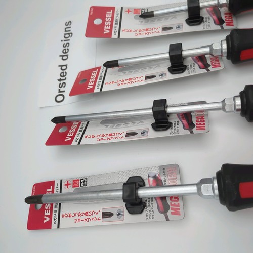 Vessel Megadora 930 JIS Tang-Thru Screwdriver Phillips head Set 4 items New - Picture 4 of 23