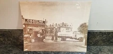 Vintage Photograph Reprint Gas Station / Vintage Gas Truck (Lot 1190)