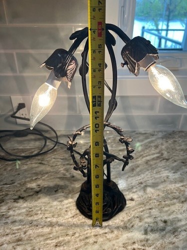 Trellis Girl 2 Light Accent Lamp Solid Heavy Metal - Picture 3 of 7
