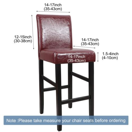 Stretch Bar Stool Covers for Counter Short Back Chair Covers - Picture 3 of 14