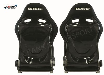 2xBride Seat stradia Black Fiberglass Bride Japan ADR appv