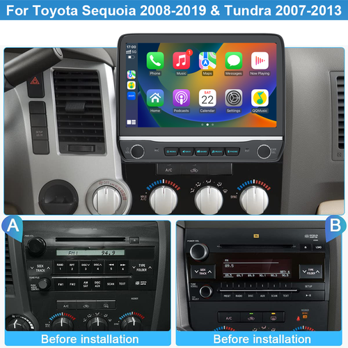 Android 13.0 Car Stereo Radio For Toyota Tundra 2007-2013 CarPlay Auto 2+64GB BT - Picture 3 of 15
