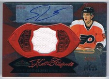 2014-15 FLEER SHOWCASE RED GLOW AUTO STRAP SHAYNE GOSTISBEHERE AUTO 24/27