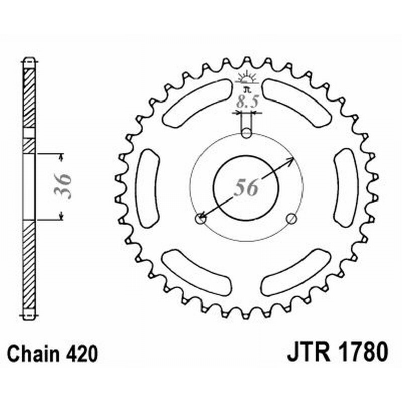 Jt Corona Jt 1780 Z28 denti JTR1780.28
