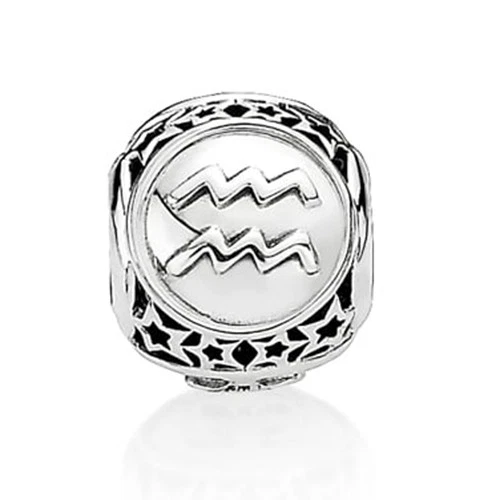 NEW AUTHENTIC PANDORA STERLING SILVER ZODIAC AQUARIUS STAR SIGN CHARM 791934 - Picture 7 of 12