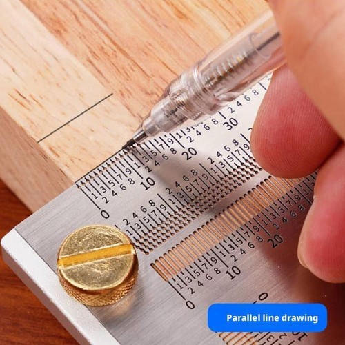 Stainless Steel Triangular Woodworking Ruler. K2L2 K1I3 N2E7 W2B8 - Picture 10 of 19
