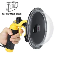 45m Underwater Dome Port Lens with Waterproof Housing Case for GoPro Hero 5 6 7