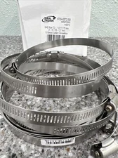 (10-Pk) Ideal Tridon Adjustable Clamp Stainless Steel 3" - 5" Dia 67004-0072-053