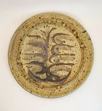 Goodridge Pottery Stoneware Ashtray Plate 8' Vintage