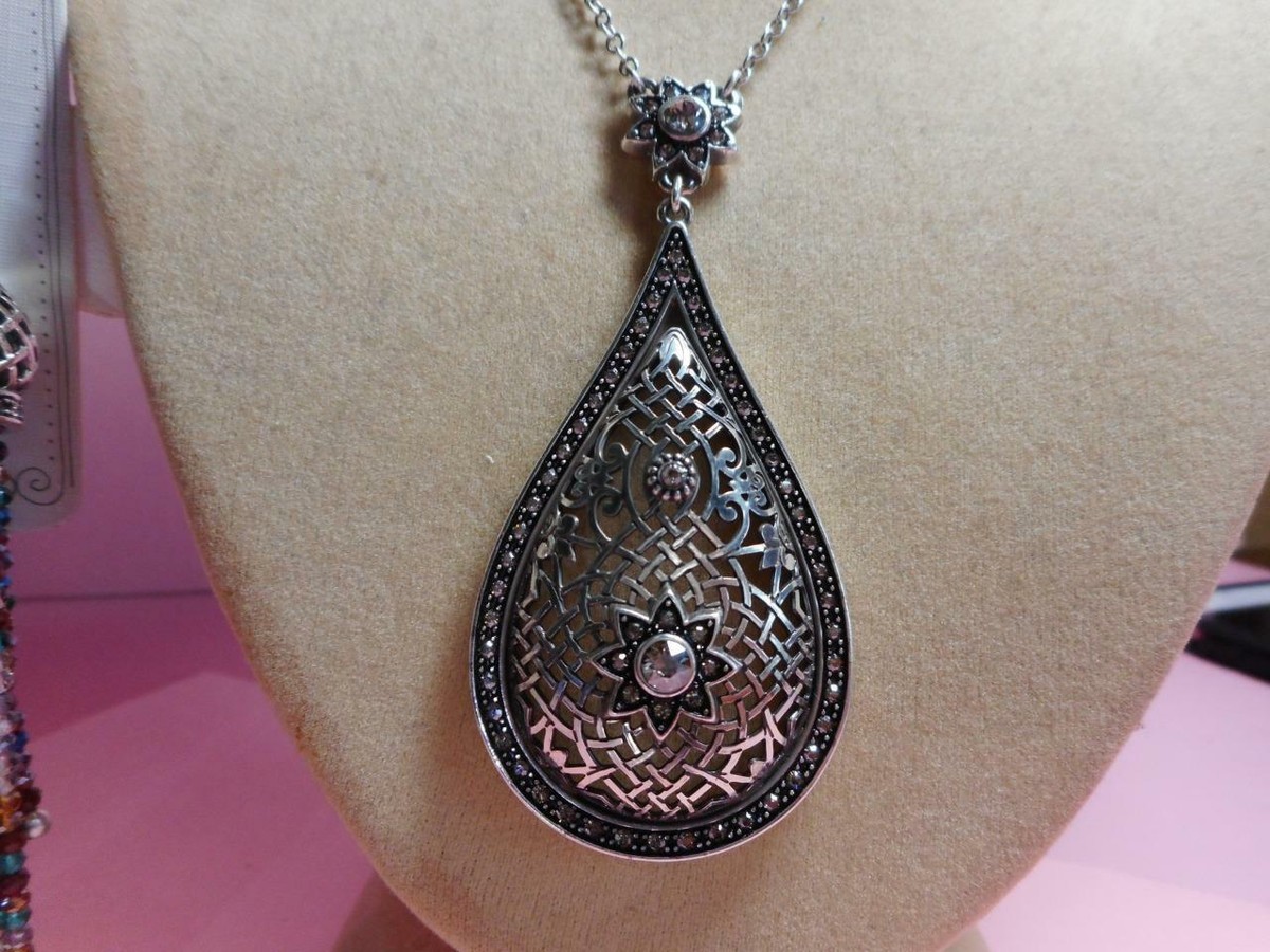 Orecchini Brighton Sahuri Nappa Argento Con Cristalli | Catene A Filo Francese