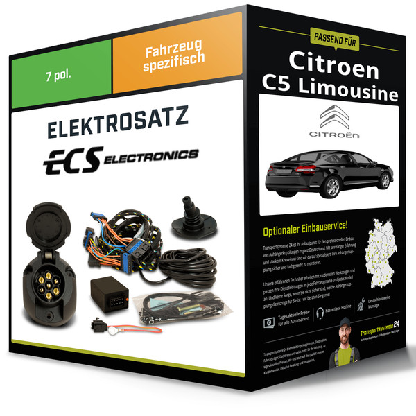 Elektrosatz 7-Pol Spezifisch für Citroen C5 Limousine 02.2008-05.2017-image