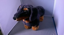 T14 Melissa  Doug Plush Dachshund Wiener Dog, Puppy, Black/Brown 18"