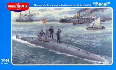 MikroMir Models 1/144 PERAL Spanish First Electric Battery Powered Submarine