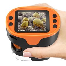 1000X Handheld Microscope for Kids 4K 2.0" Screen Rechargeable Mini Pocket Digit