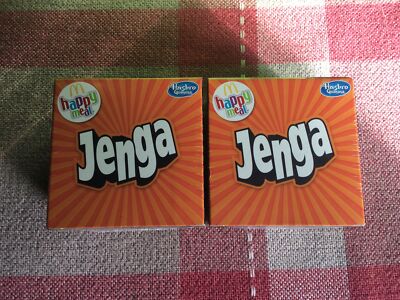 2 x McDonalds 2019 Happy Meal Jenga Kunststoff Steine Spiel Hasbro Gaming
