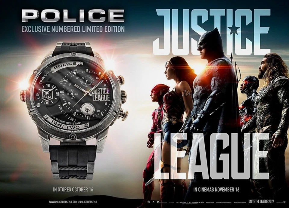 Police Justice League Marvel DC Limited Edition Men's Quartz Watch 14536JQ/02P  - Image 3 of 4
