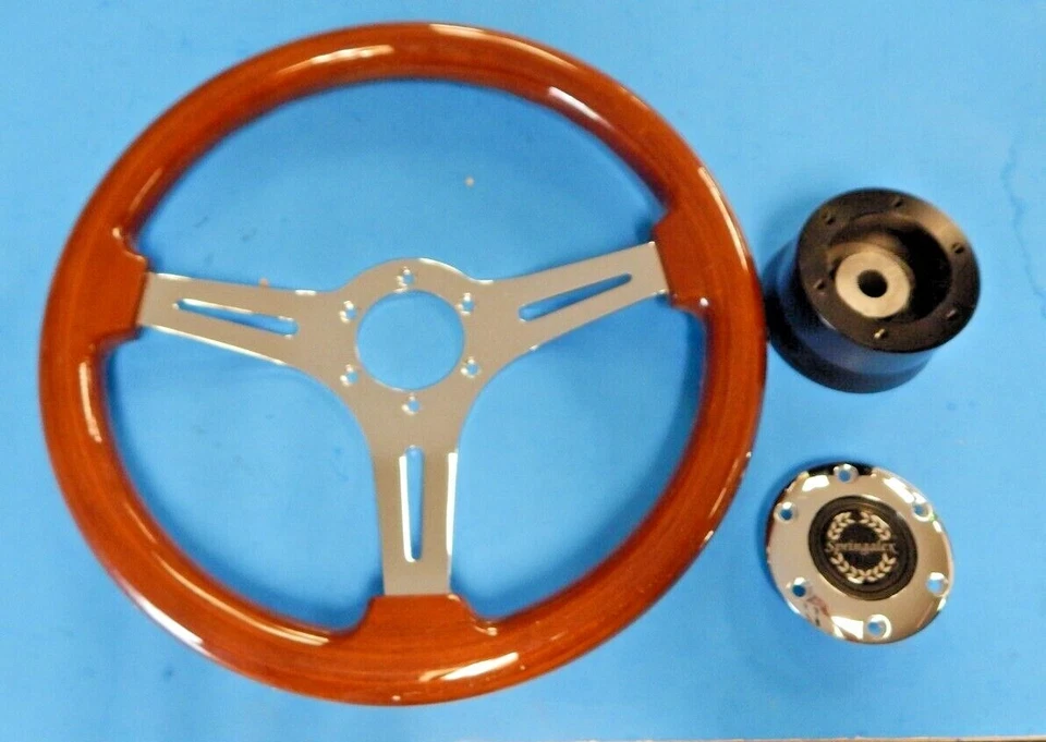 Nuevo adaptador de volante y buje de madera de 13,5" Triumph TR4 TR4A TR250 TR6 1961-76  Foto 2 de 3