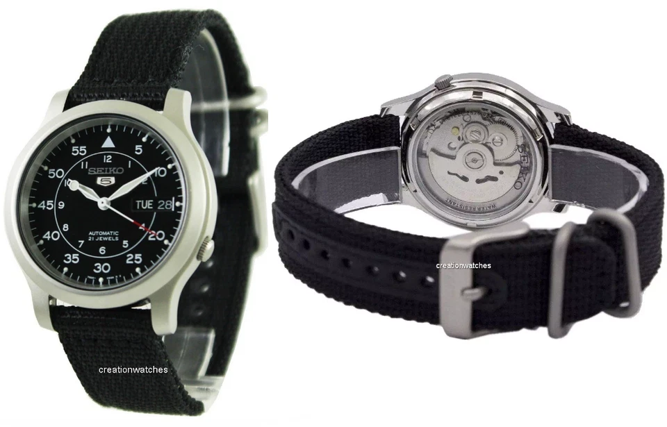 Seiko 5 Military Automatikuhr SNK809K2 SNK805K2 SNK807K2 SNK803K2 NEU 37mm Uhr