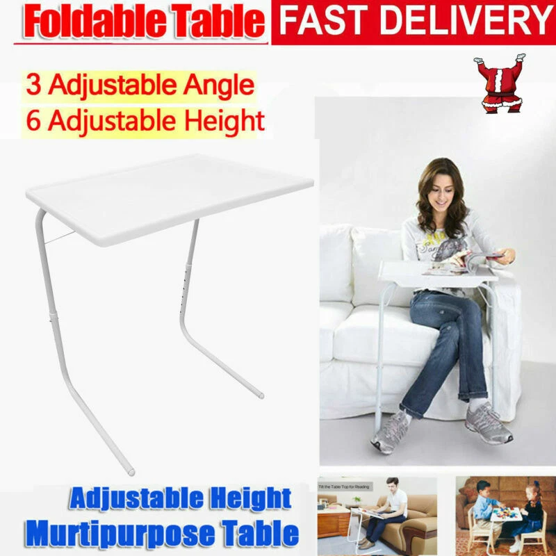 Портативный стол регулируемый ТВ-поднос для ноутбука стол диван кровать боковой обеденный поднос складной - Изображение 3 из 4
