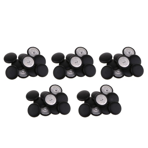 50Pcs Artificial Leather Covered Upholstery Buttons Garments Decor 25mm - Picture 9 of 11