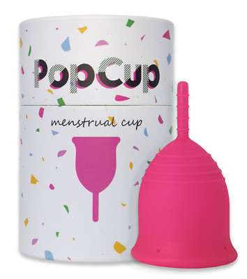 PopCup Menstrual Cup - Silicone Period Cup - Tampon and Pad Alternative