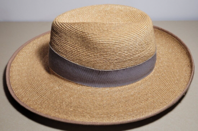 Tracy Watts New York Banded Straw Fedora Hat Womens One Size  display picture 1