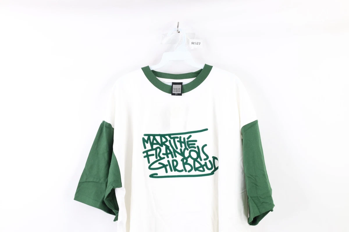 NOS Vtg 90s Marithe Francois Girbaud Mens 2XL Baggy Fit Graffiti T