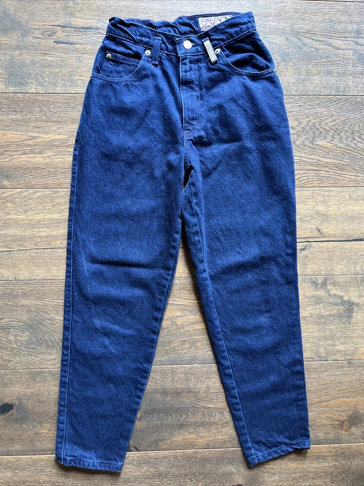 VTG 1980s Sasson Womens Sz 3/4 Petite Hi-Rise MOM Jeans *see meas SP359 Denim - Image 2 of 4