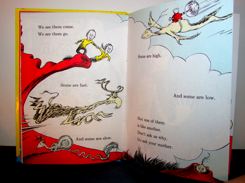 Anfängerbücher (R) Ser.: Ein Fisch zwei Fische roter Fisch blauer Fisch von Seuss (1988) - Bild 3 von 3