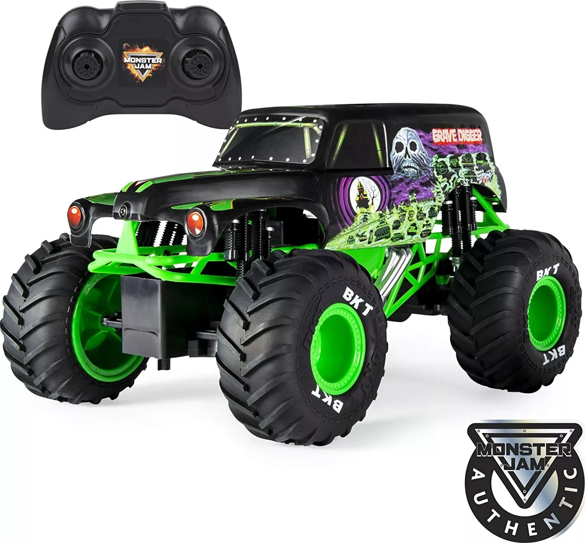 Monster Jam Official Grave Digger Remote Control Truck 1:15 Scale, 2.4GHz