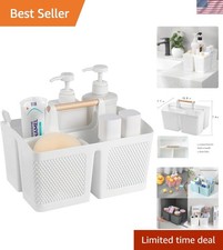 Portable Shower Caddy Basket Plastic Cleaning Caddy Organizer Storage Tote wi...