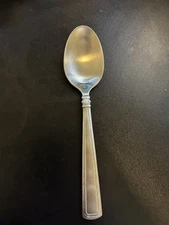 Longaberger Dinnerware, Woven Traditions, Stainless, Spoon,  6in