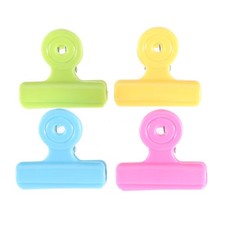 16 Pcs Office Folder Holder Paper Clam Clip Cute Bag Clips Binder