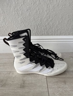 Men s Size 12.5 adidas Adults Box Hog 4 Boxing White Shoes JS4686 New