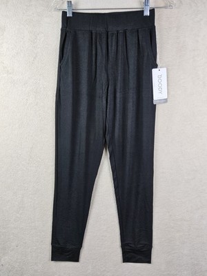 Boody Women's Downtime Slim Leg Bamboo Lounge Pants Black Size XXS