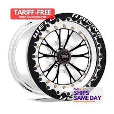 Weld 84b-512212mb One V-series Drag Wheel Blk 15x12 5x4.5 Bc 6.0 Bs Performance Weld 84b-512212mb One V-series Drag Wheel Blk 15x12 5x4.5 Bc 6.0 Bs Performance
