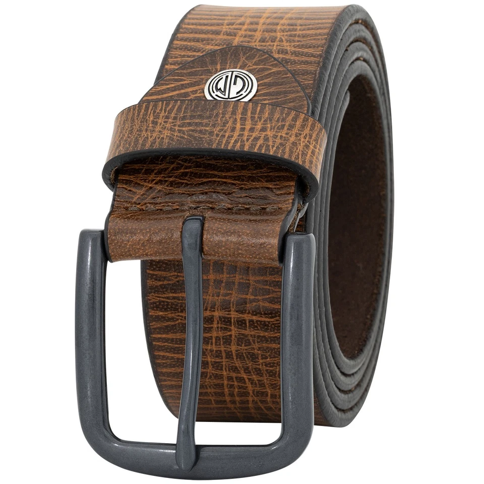 LINDENMANN Jeans-Gürtel Herren Vollbüffelleder cognacbraun