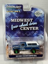 Greenlight Green Machine - 1974 Ford F-250 With Camper Shell - Midwest Center Greenlight Green Machine - 1974 Ford F-250 With Camper Shell - Midwest Center