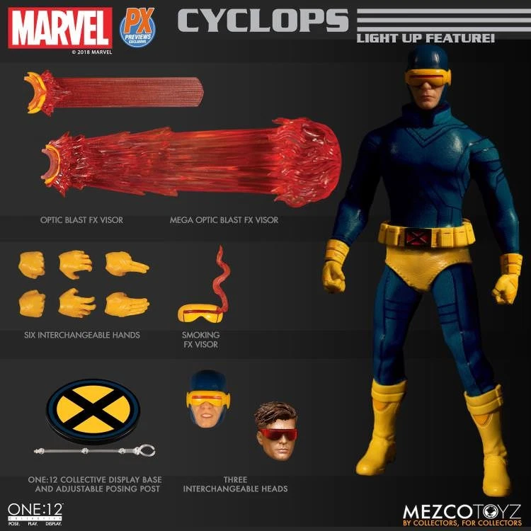 Marvel Mezco PX Exclusive X-Men Cyclops Classic One:12 Scale Action Figure
