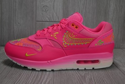 New Nike Air Max 1 PRM Pink Dia De Muertos Shoes Mens Size 9 FQ8172-645