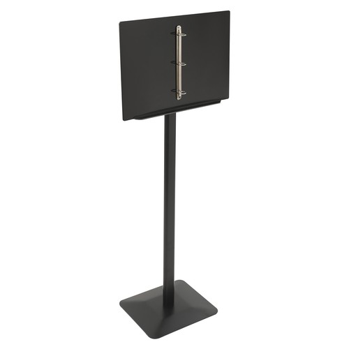 Metal Menu Stand, Black Speech Presentation Stand, Floor Standing Menu Stand - Picture 8 of 11