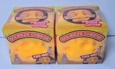 LOT Of 2 Sunny Days Giggle Zone Squeezy Squeeze Cheese Block Squishy Sensory Toy