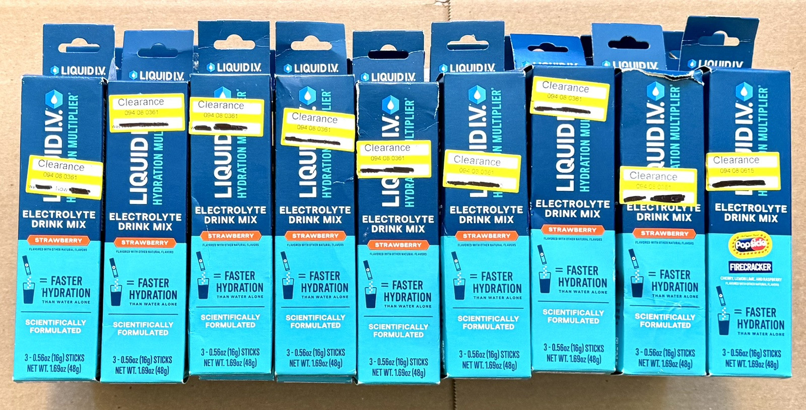 Liquid I.V. Hydration Multiplier Strawberry Firecracker 108 Packets Exp 6/26
