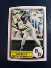 Rickey Henderson NY Yankees 1987 Topps Boardwalk & Baseball NO SLASH RARE ODD