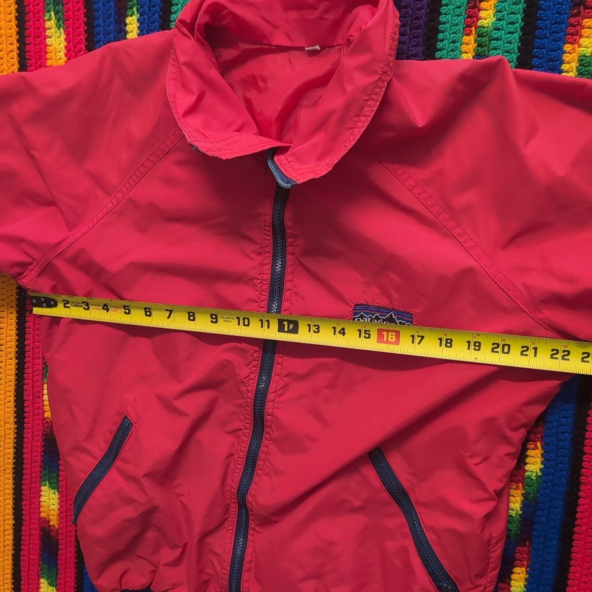 Rare Vintage 1980s Patagonia Light Jacket Big Logo Label USA Red L