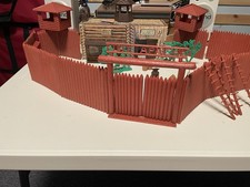 1960  s Fort Apache With Multiple Cowboys And Indians