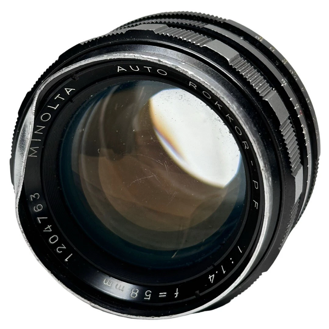 Minolta Rokkor PF 58mm Focal f/1.4 Camera Lenses for sale | eBay